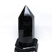 1.2Kg モリオン 六角柱 黒水晶 ポイント 置物 一点物 台座付属 152-4289