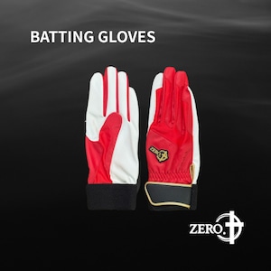 バッティング手袋（合皮）レッド