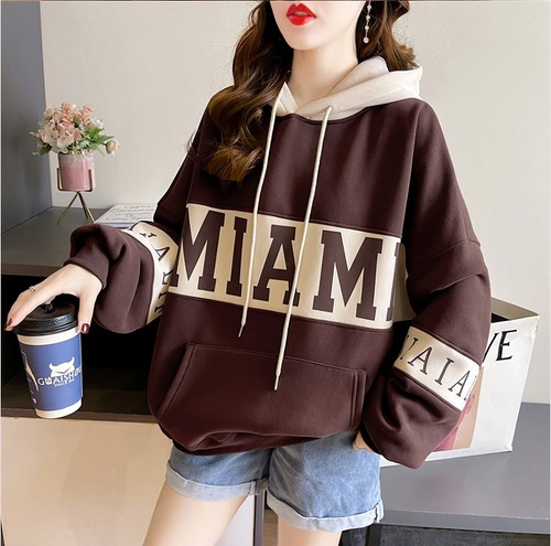 【秋冬新作】裏起毛ファッショントップス♪グレー/ブラウン2色展開◆#sebotv-2k0517a7