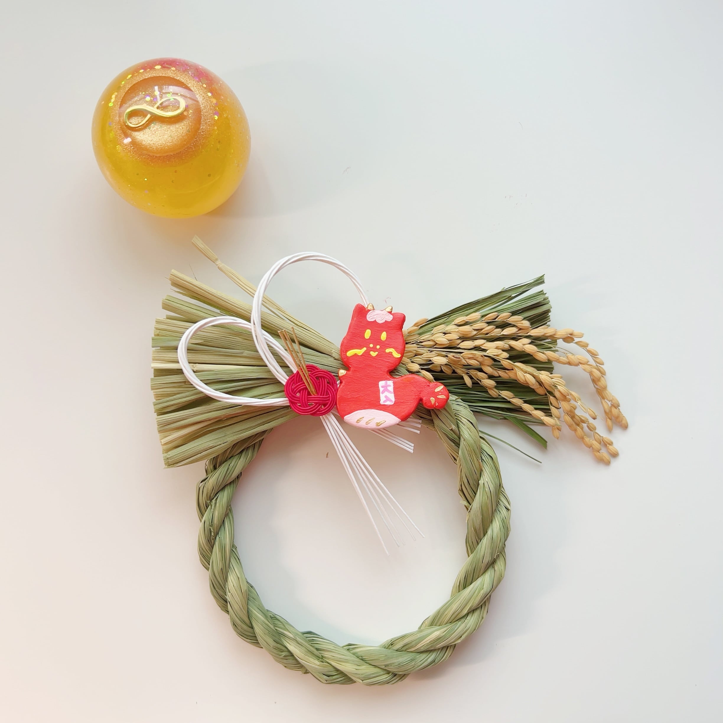 開運♪龍神さましめ縄(赤龍)