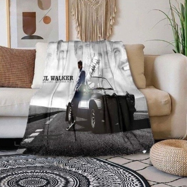 ワイルド・スピードブランケット（Paul Walker1973-2013:L）