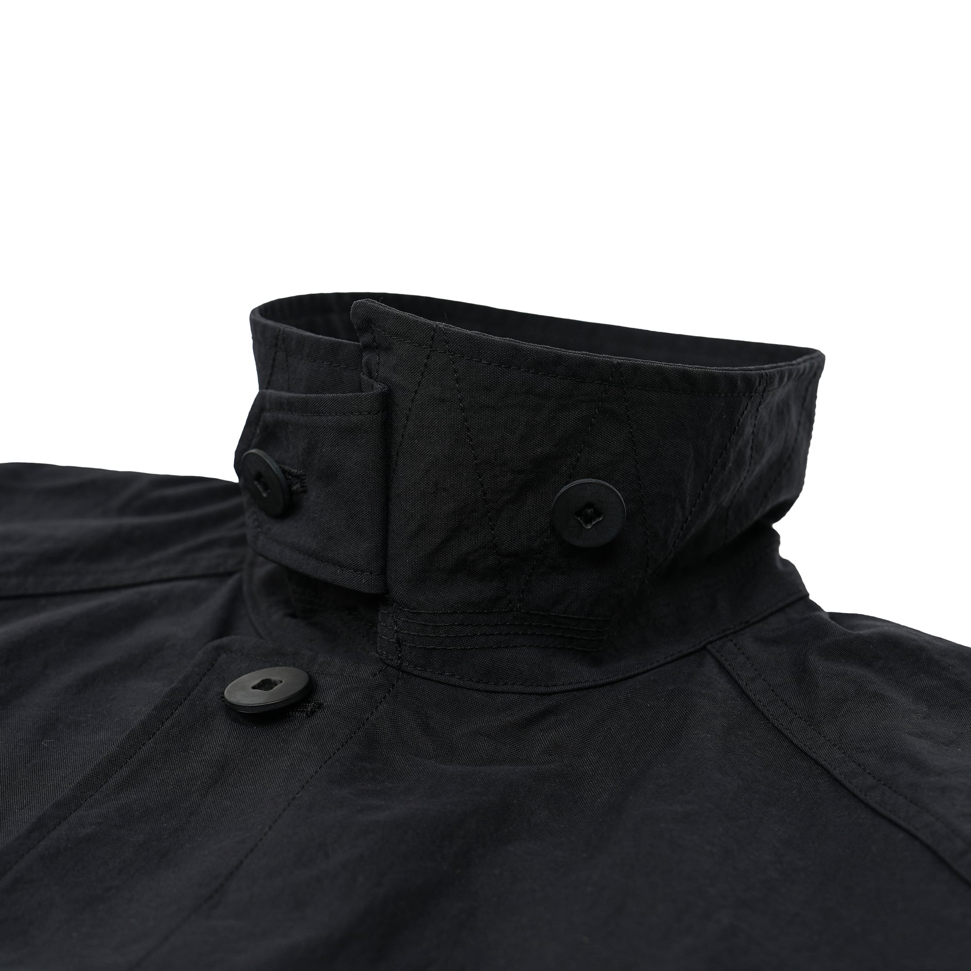 Euro Military Nylon Over Coat (black)