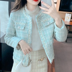 アウター レディース 2色 ジャケット ツイードジャケット 袖あり 長袖 ノーカラー ツイード かわいい 大人可愛い きれいめ シンプル 上品 エレガント 清楚 フェミニン おしゃれ お洒落 綺麗 お嬢様 フォーマル おとな 華やか オフィス ビジネス OL 通勤 デート お出かけ 休日 旅行 S M L XL 春 秋 誕生日 記念日 食事会 入学式 入園式 演奏会 10代 20代 30代 40代 ママ 女性用 韓国 韓国系 着回し 普段使い 定番 ファッション コーデ スタイル モテ トレンド 流行