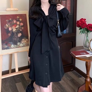 ribbon tie shirt OP　A0098