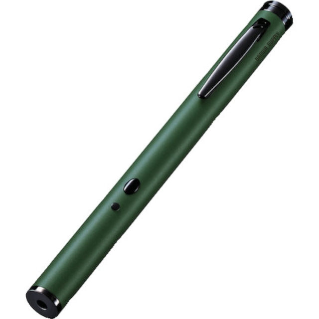 【在庫限り】サンワサプライ グリーンレーザーポインター LP-GL1017G 532nm ペン型
