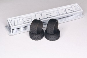 8.5mm用 タイヤ TOYO PROXES R888R タイプ 異径サイズセット 3D プリント 1/64 黒レジン 未塗装