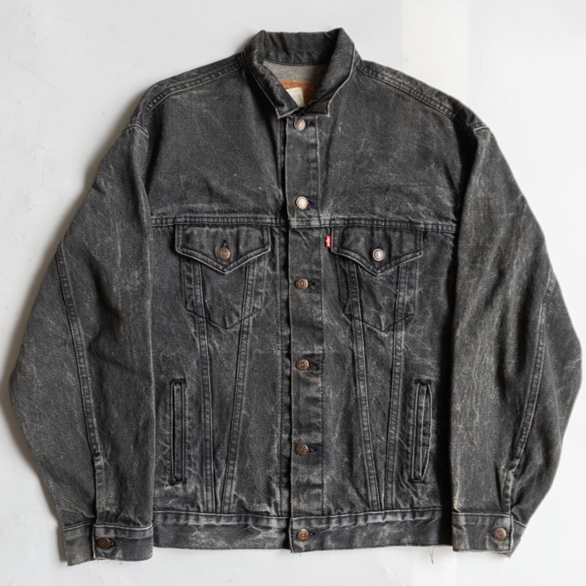 リーバイス57508 Gジャン ブラック 後染め USA製 良品 リーバイス 90s