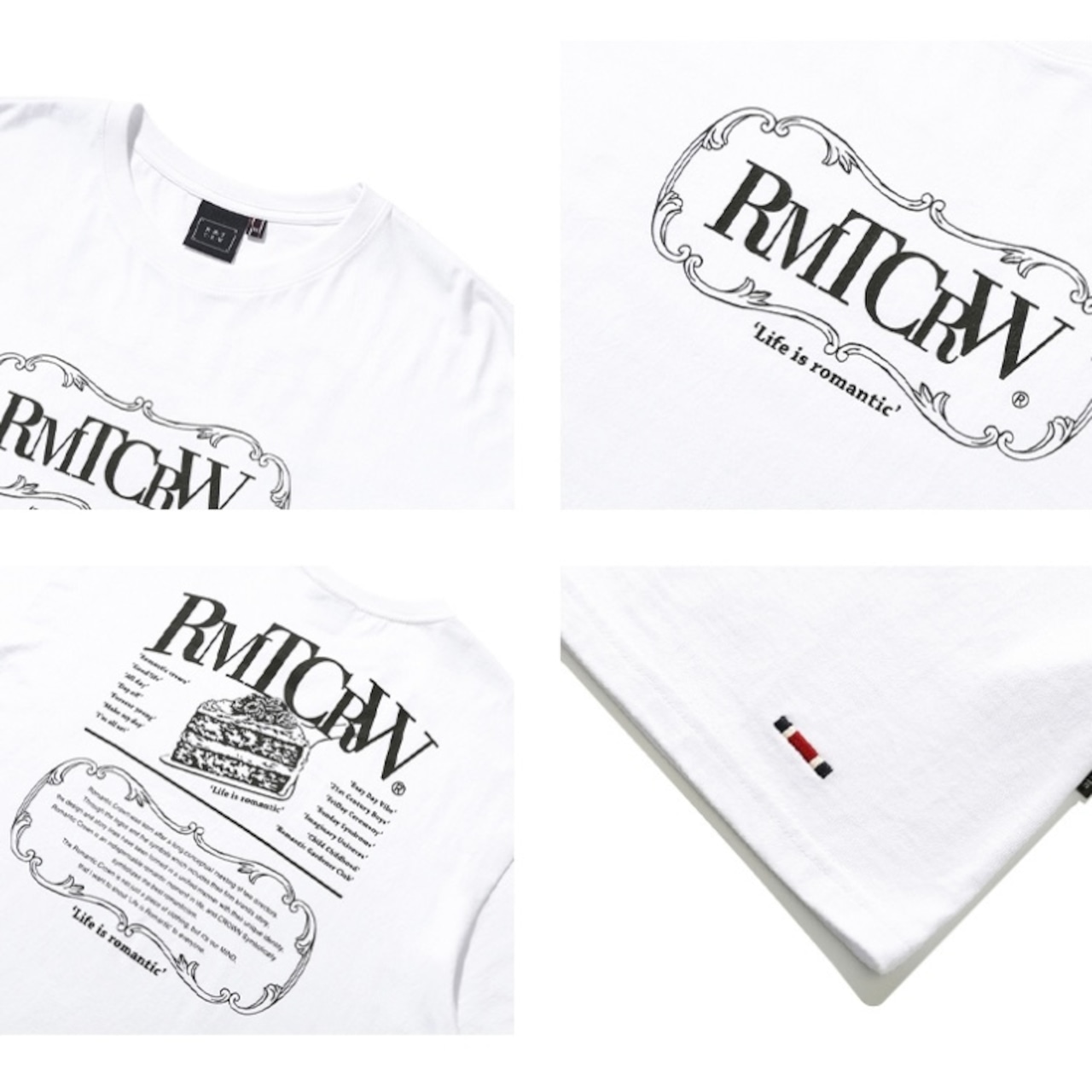 【ROMANTIC CROWN】RECENT LOGO CAKE TEE