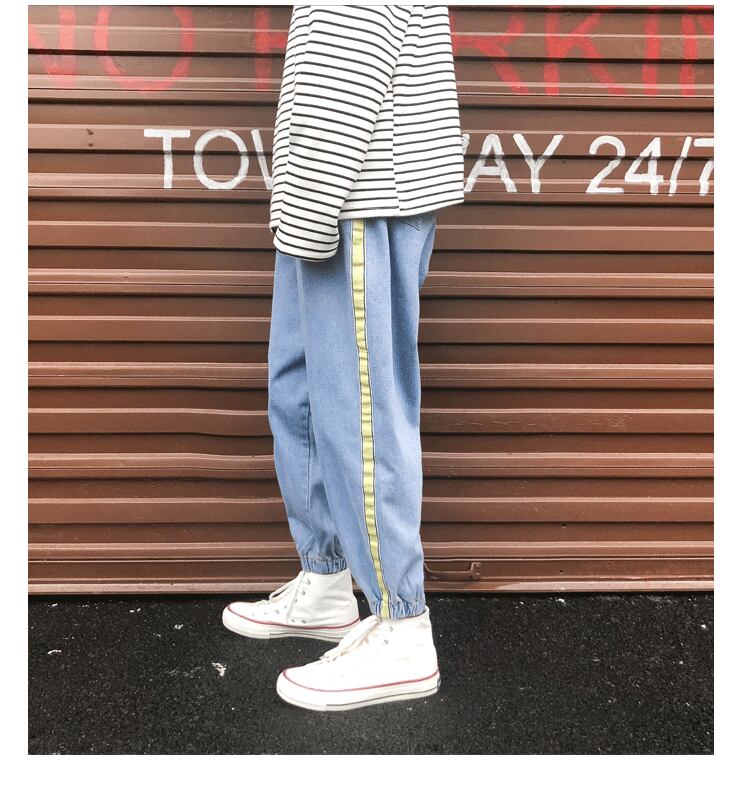 全2色 デニム パンツ ストレート カジュアル シンプル 無地