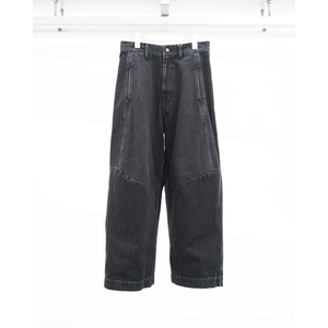 [Nomàt] (ノマット) N-P-02 Curve Denim Jeans (Black)