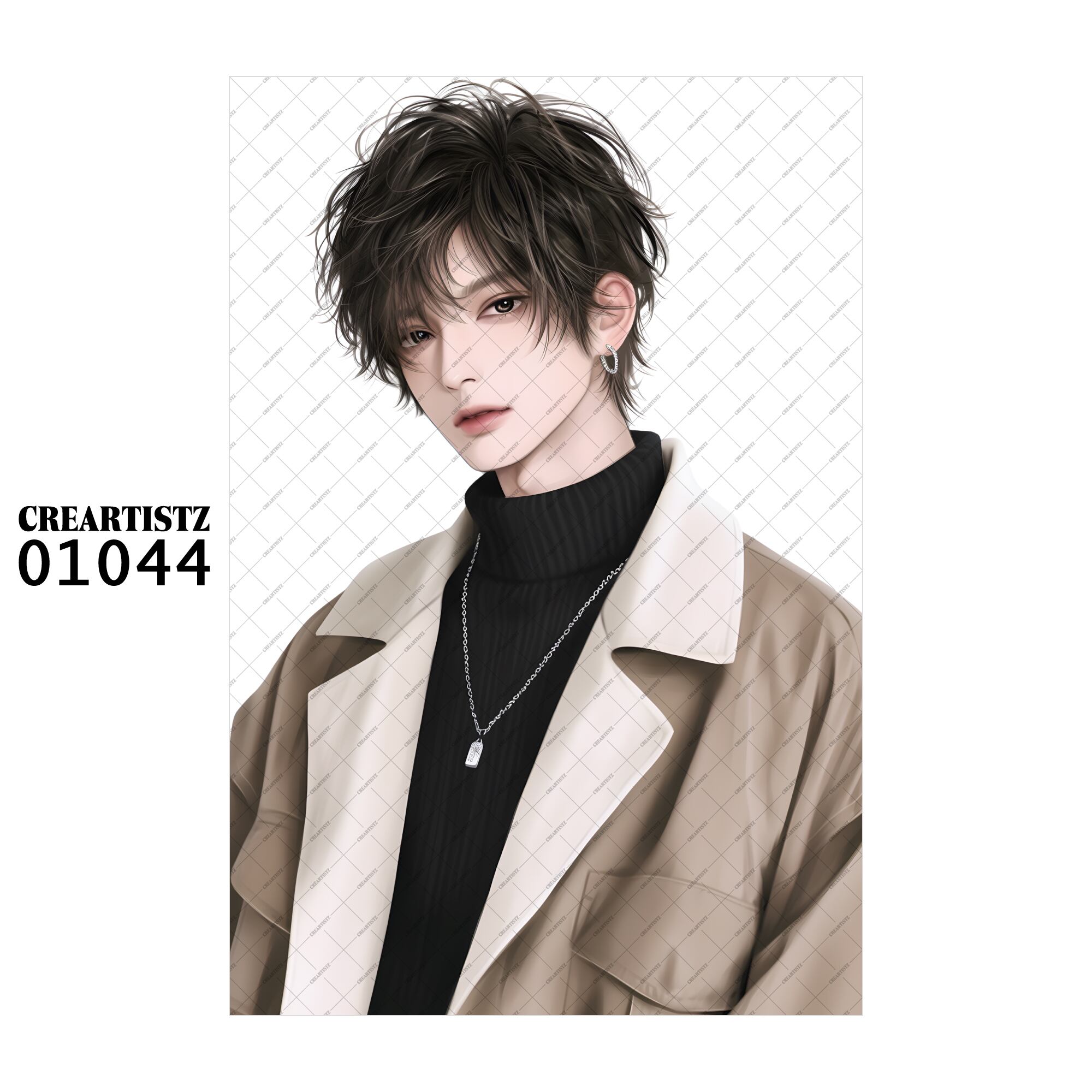 01044 ボーイ クール オリジナル ペーパー/ステッカー 4枚セット CREARTISTZ