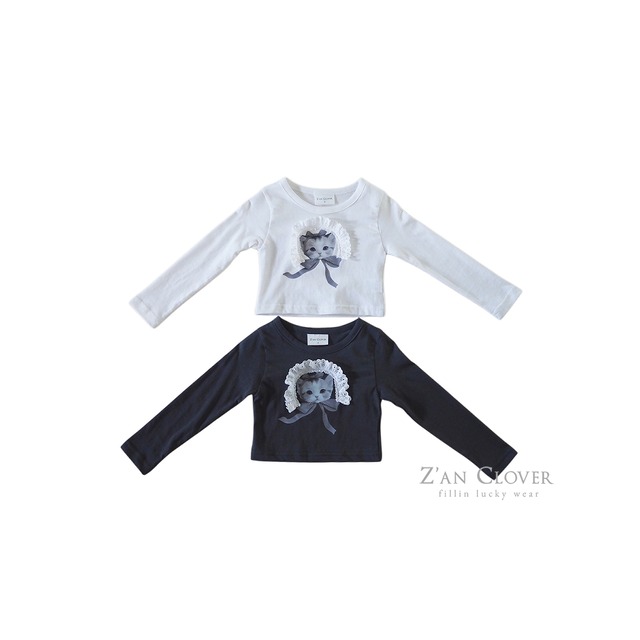 【予約】ZC 03. ボネットキャットt 26 Autumn Tシャツ 女の子　小学生　韓国子供服　海外ファッション　Z'an　CLOVER　韓国ブランド　韓国ファッション　子供服