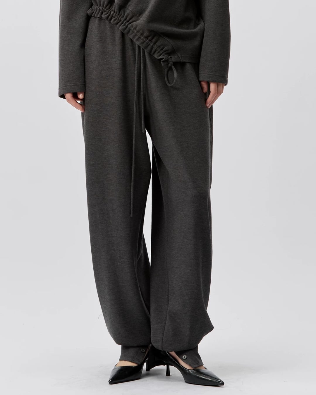 Convertible Hem Relaxed Wide Pants