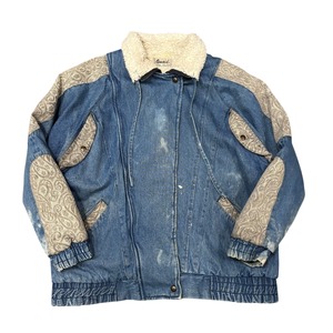 【古着】Qmaid Boa Denim Jacket