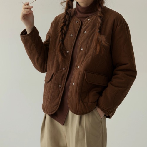 ノーカラーポケット付きジャケット ・9477