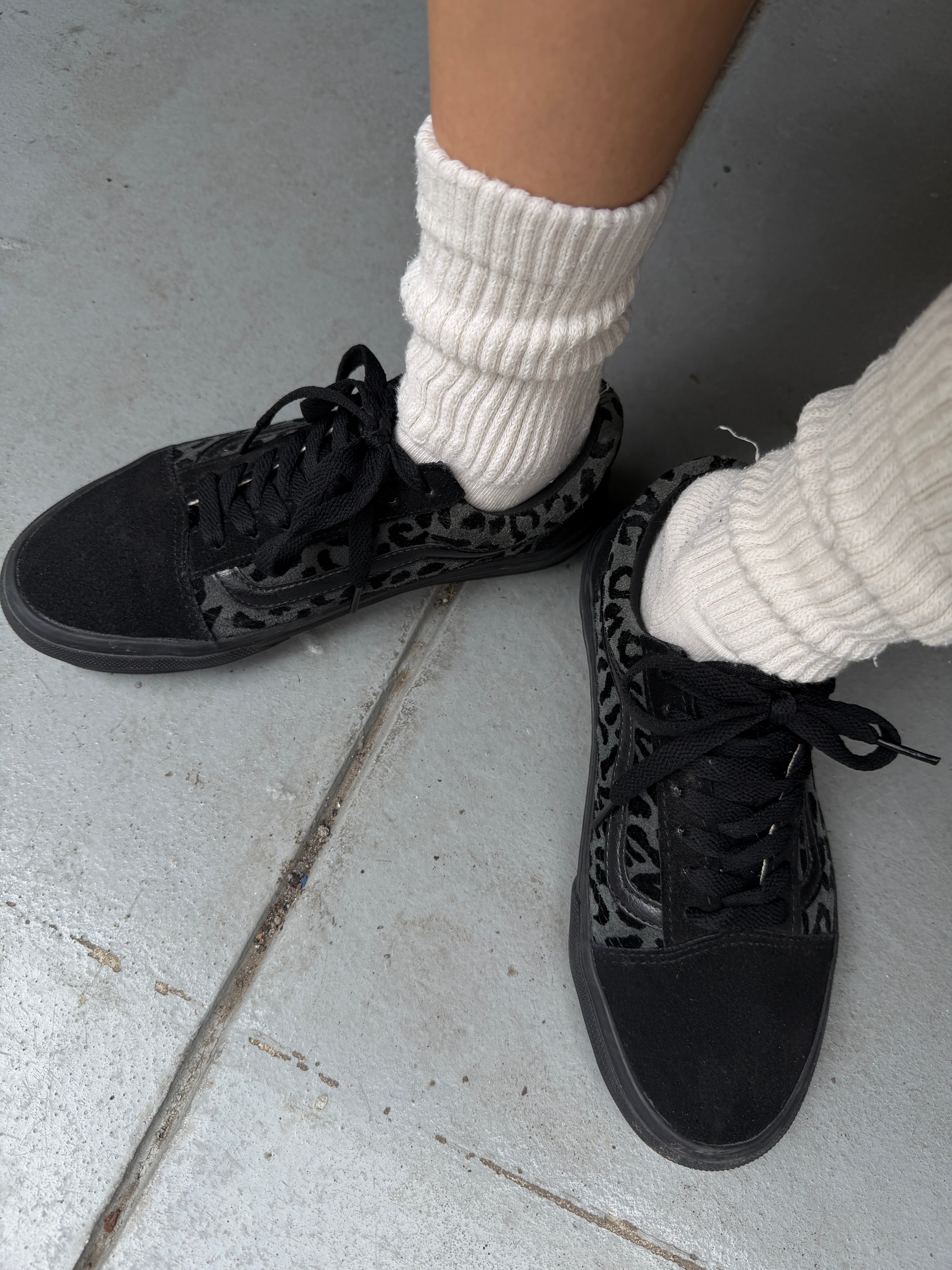 (AC1119)VANS OLD SKOOL V36CF leopard black suede