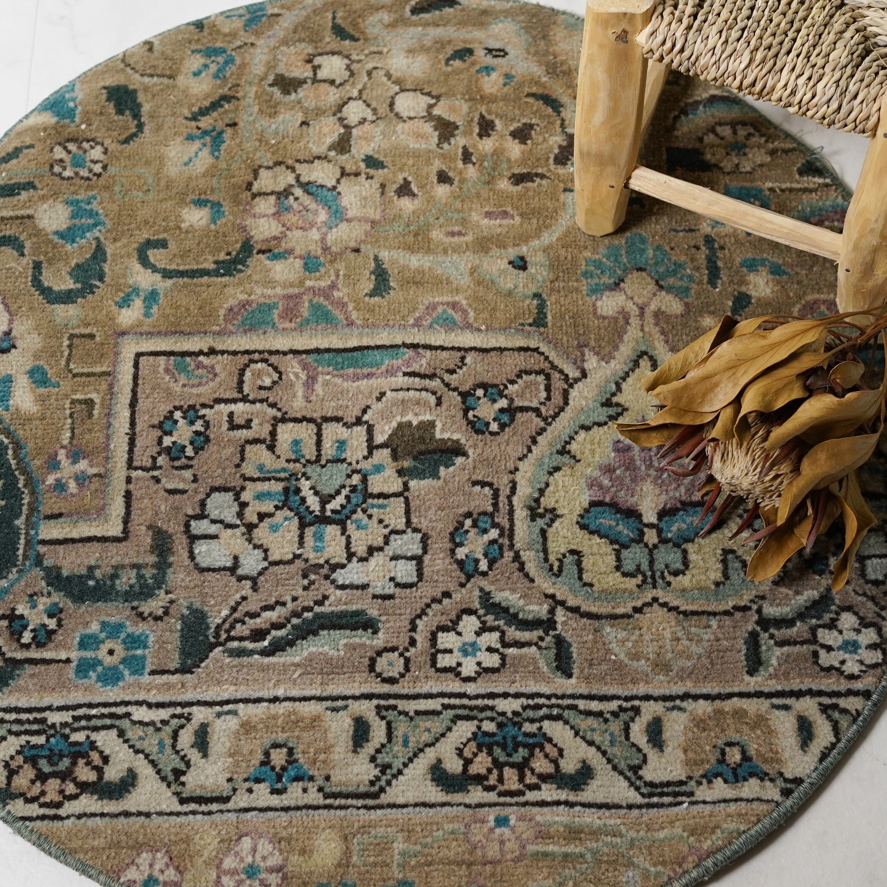 1970年代 ヴィンテージ・トルコラグ ラウンド