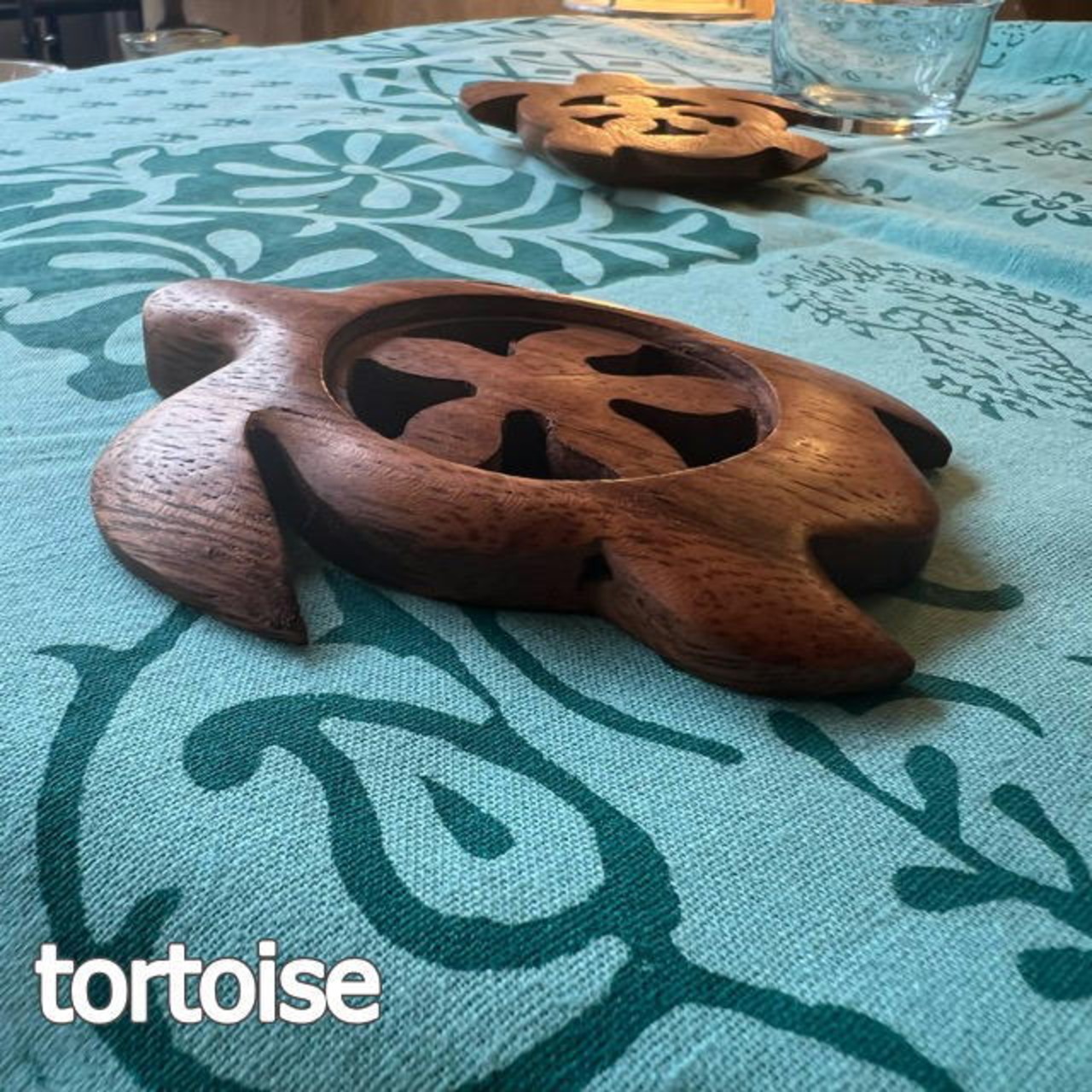 Hawaiian Wood Coaster　3Type　ハワイアンウッドコースター　コースター　フクロウ　カメ　リーフ