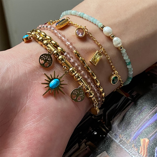 CHAIレトロな彩色ビーズブレスレット 6s