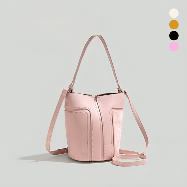 バケットスタイルショルダートート2wayバッグ