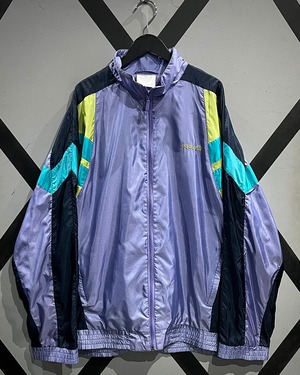 【X VINTAGE】80's “adidas”Futuristic Coloring Vintage Loose Nylon Track Jacket