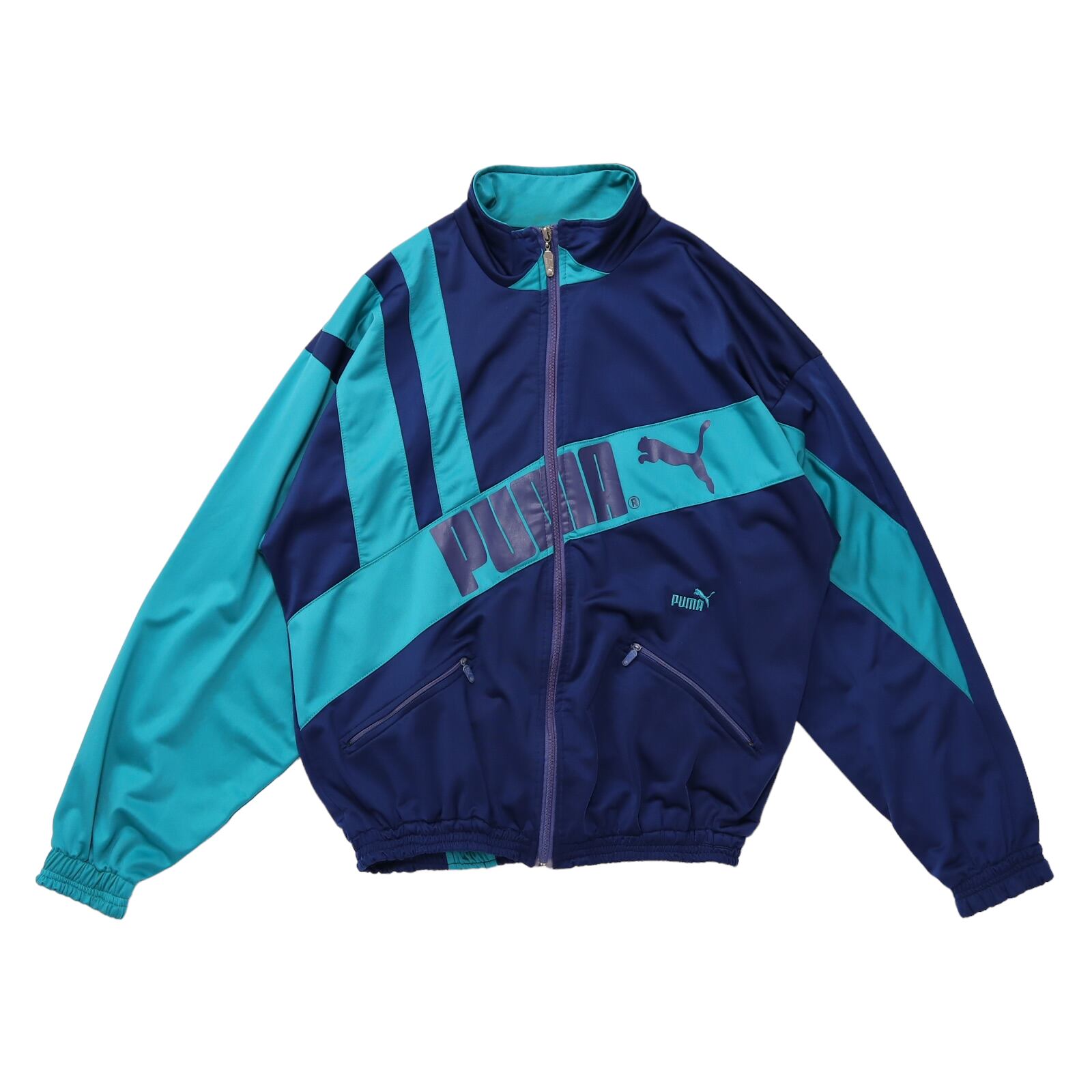 80s 90s PUMA トラックジャケット ジャージ メンズL相当 表記M