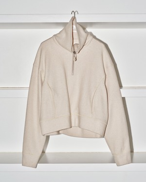 TODAYFUL　Halfzip Wool Pullover　Ivory