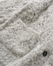 Fluffy Hand Lacy Cardigan Knit