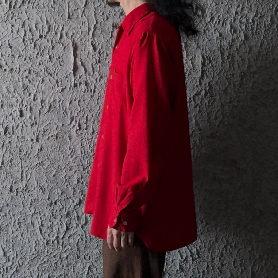 60s ARROW Open collar cotton wool shirt | used & vintage WATARU