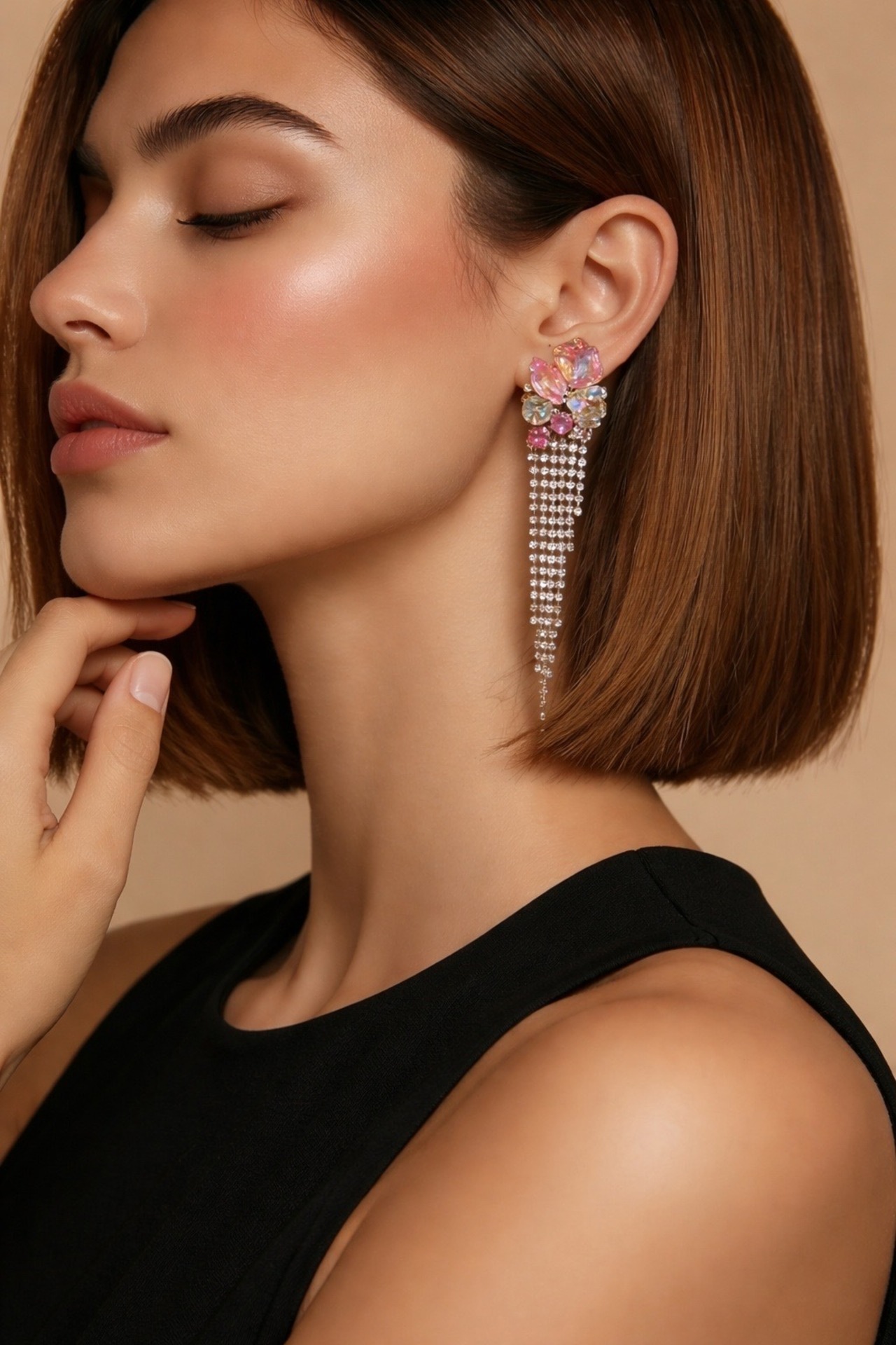 【Rental】デザインビジューイヤリング 画像2