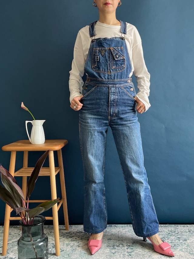 【送料無料】80's Denim jump suit　80年代　デニム　ジャンプスーツ　オールインワン