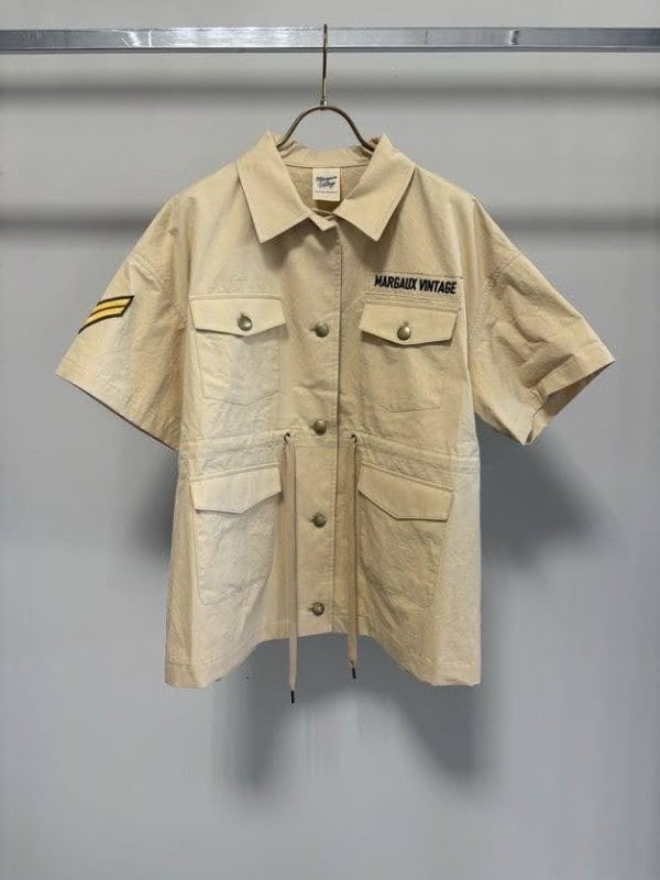 【2月頃入荷次第お届けのご予約】 MARGAUX VINTAGE/マルゴーヴィンテージ サファリジャケット MG JK - 27027 - S