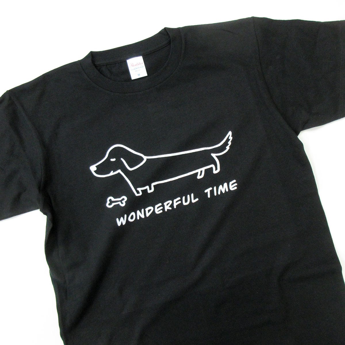 ミニチュアダックス ワンダフルタイム Tシャツ dog67 犬 服 ゆるい イラスト Tシャツ