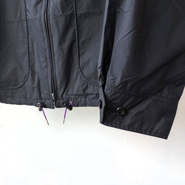 melple ナイロンZIPフードジャケット N.R.N.R Hooded Jacket （Black