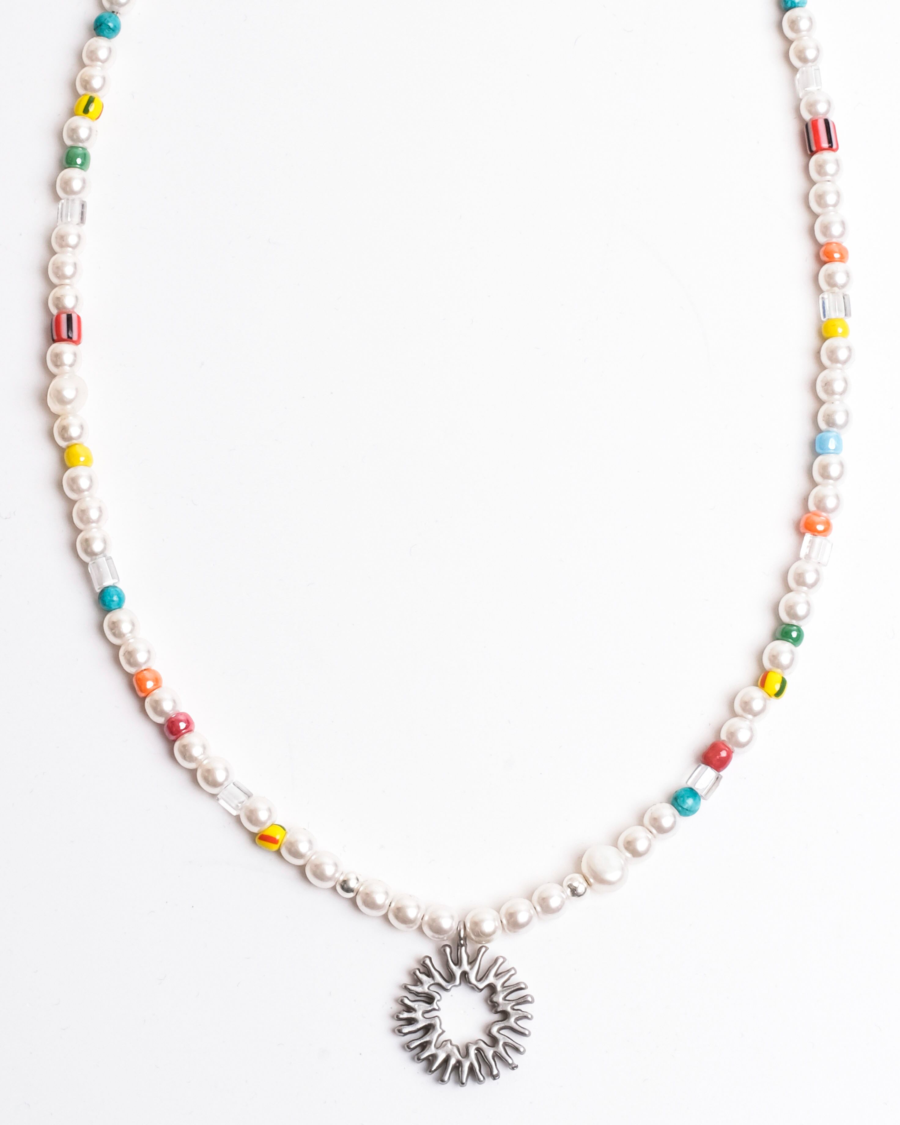 999HUMANITY] 999 RAINBOW STONE SYMBOL NECKLACE 正規品 韓国
