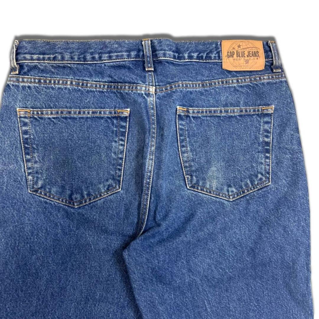 90s - 00s ギャップ Relaxed Fit デニムパンツ 36 GAP OLD GAP オールドギャップ ジーンズ Gパン BLUE  JEANS 紙タグ ワイドパンツ バギーパンツ