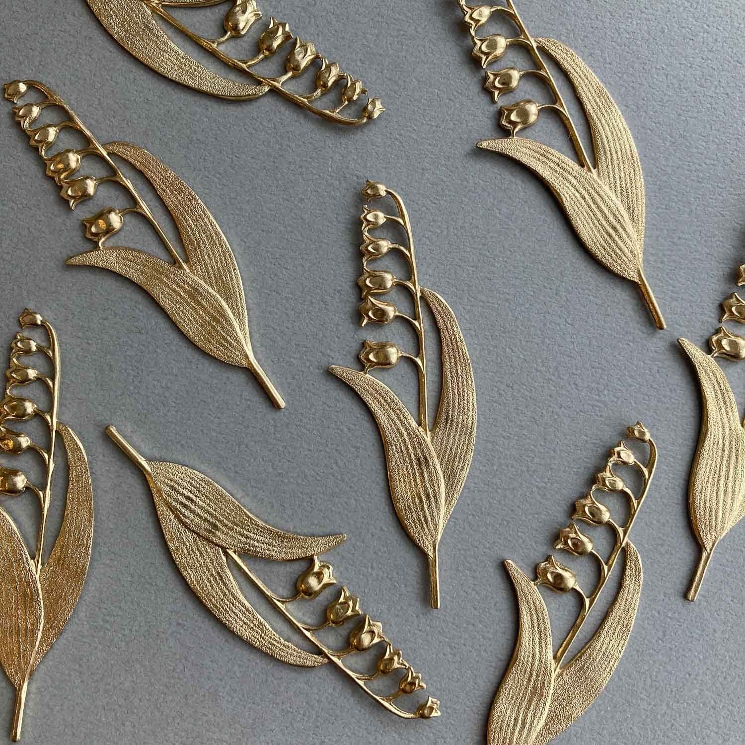 最終入荷〉USA真鍮 スズランプレート | Dua-アクセサリーパーツショップ