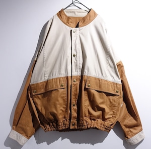 EURO Beige & Brown Switch Detachable Design Blouson