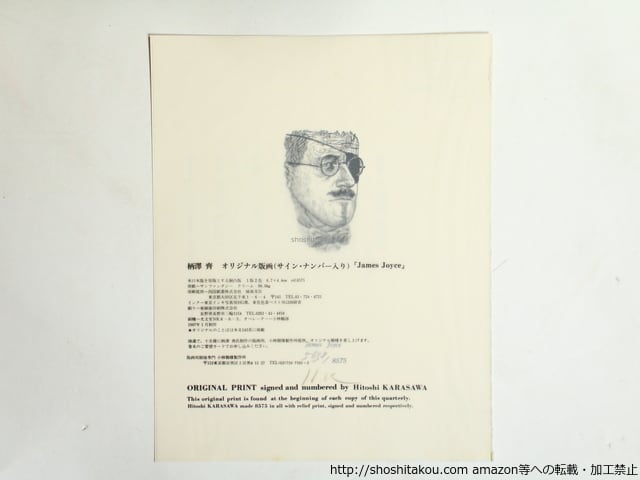 柄澤齊 Hitoshi Karasawa オリジナル木版画一葉 直筆サイン 柄澤齊