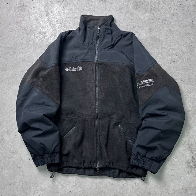 90年代 Columbia コロンビア TITANIUM フリースジャケット メンズL相当 