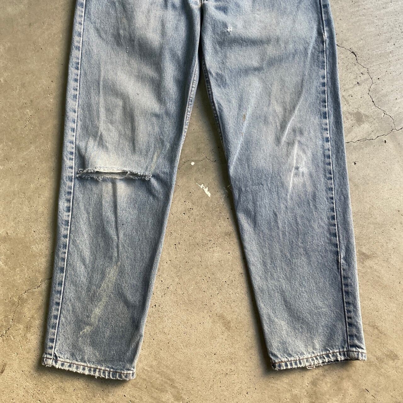 90年代 Levi's リーバイス 550 テーパード ワイド ダメージ クラッシュ