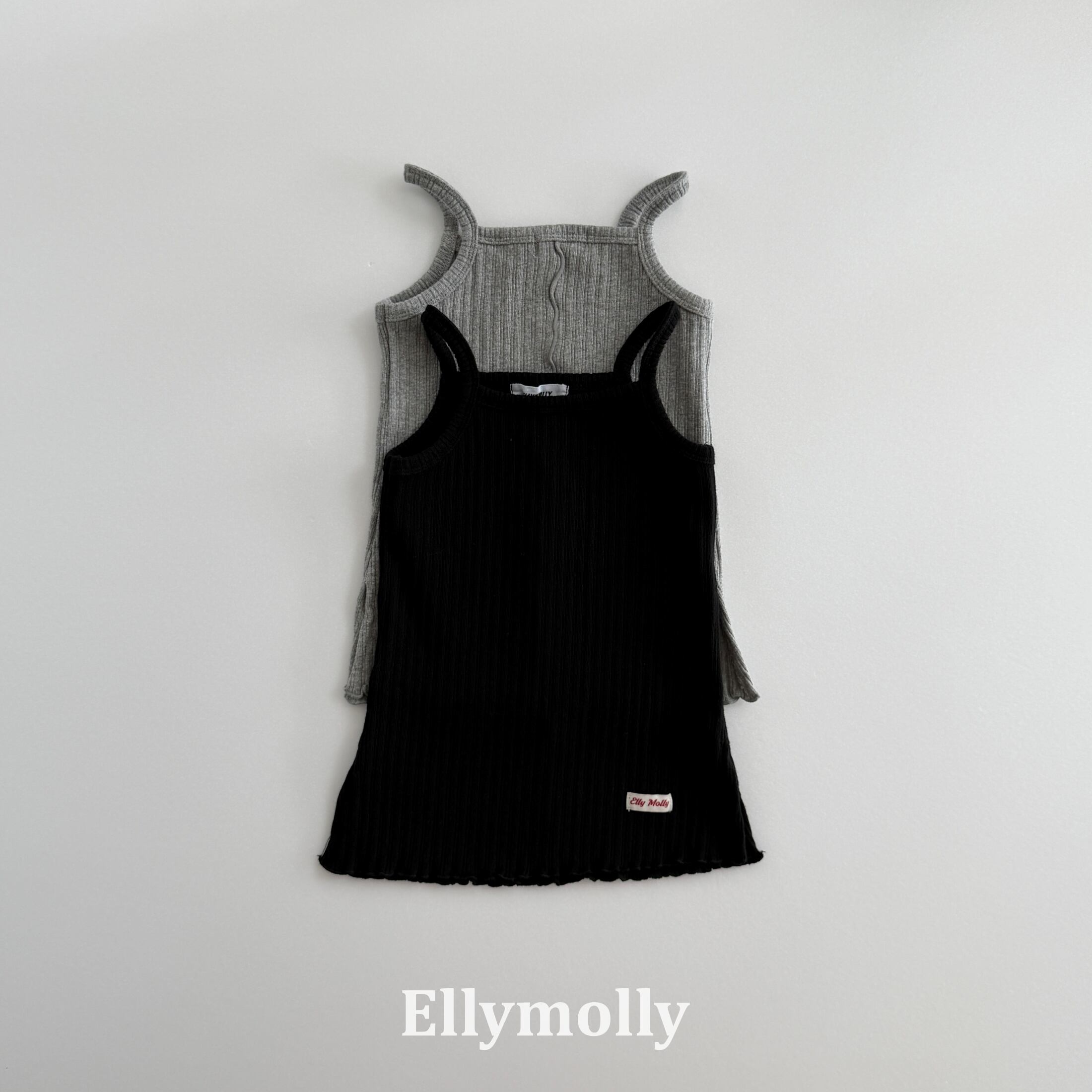 【予約】Ribbed Layer Top / Elly molly
