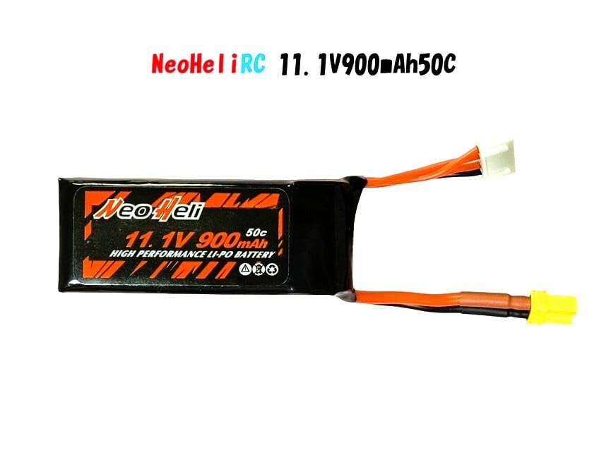 【NH2264】セール3%割引◆MK2 & M2EVO & V2 & V1 & EXP共通リポ 11.1V 900mAh50Cパワーアップ NeoHeliオリジナルバッテリー