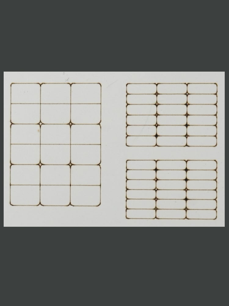 Nゲージ 181・485系・キハ82 トイレ窓 カット済みシール（24+21+21窓分