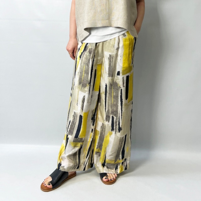 SACRA サクラ BRUSH PAINTING PANTS 124206113 2024春夏新作 [送料無料]