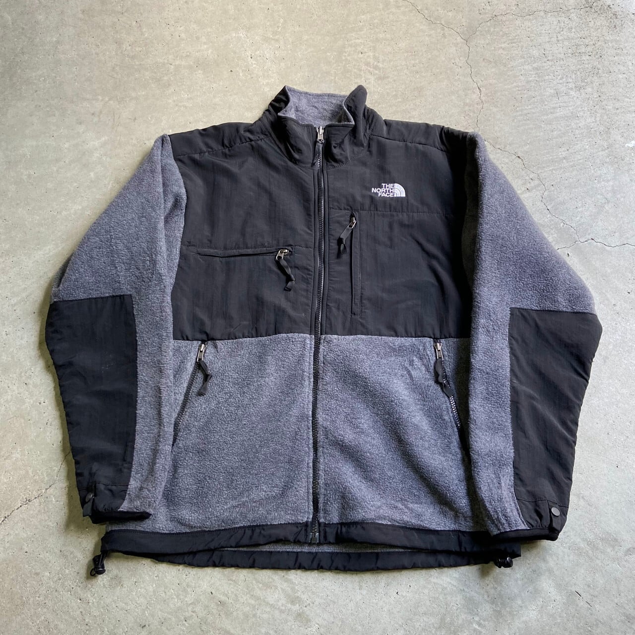 90年代 THE NORTH FACE ザ ノースフェイス デナリジャケット POLATEC メンズM 古着 90s ビンテージ ヴィンテージ  ナイロン×フリースジャケット グレー 灰色 ブラック 黒 ポーラテック【アウトドアジャケット】【CS2211-30】 | cave ...