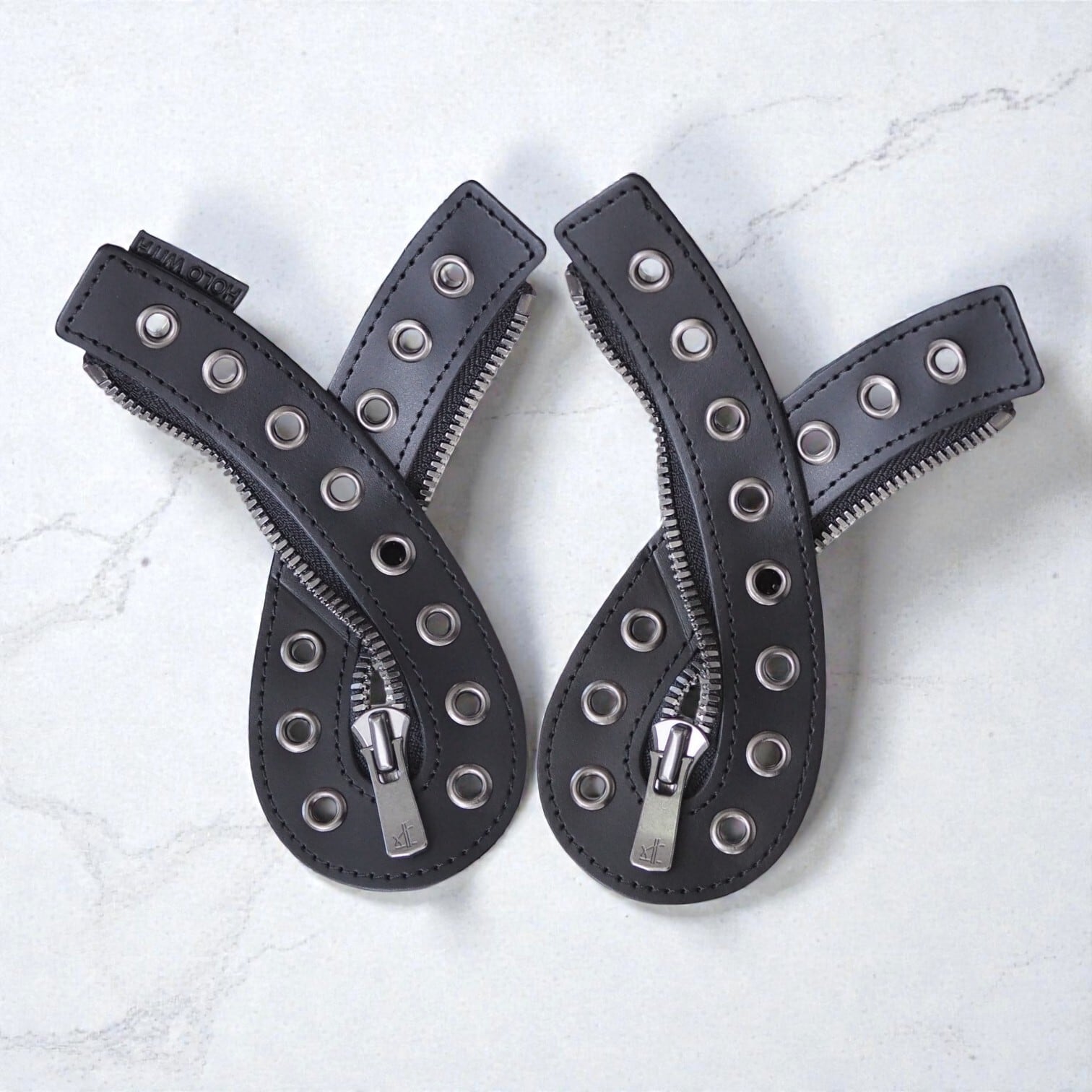 8hole】Custom Zipper Parts/Black | HOLO WITH 8hole】Custom Zipper Parts/Black | HOLO WITH