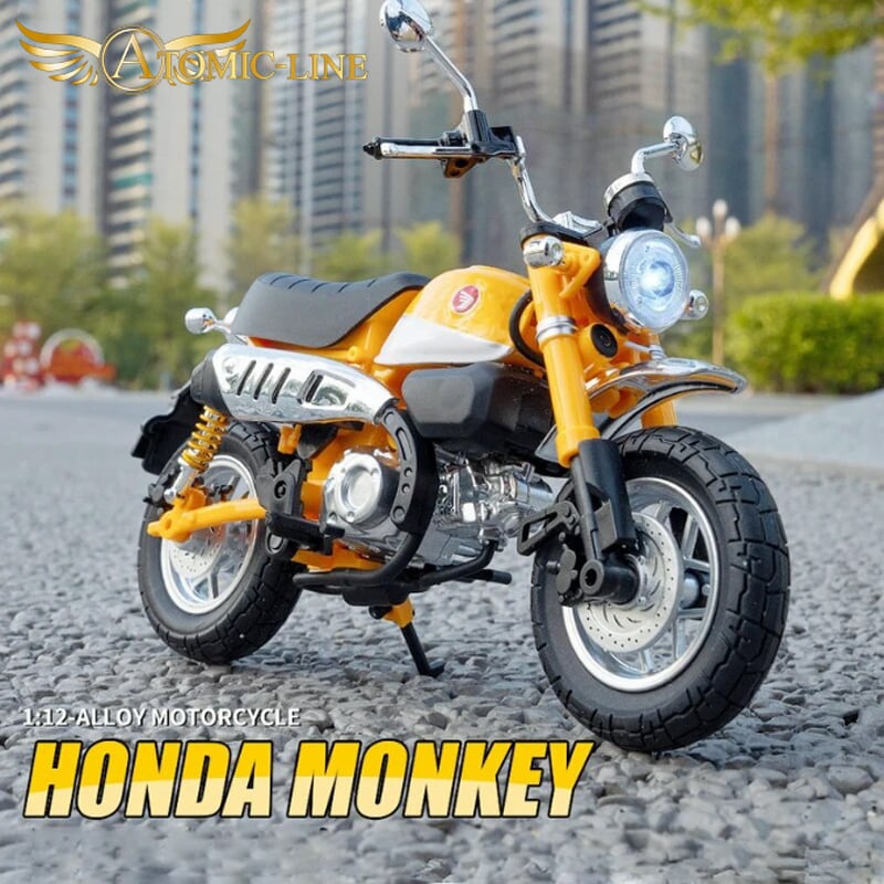 HONDA モンキー 125 ミニカー 1/12 ライト点灯 エンジンサウンド 合金