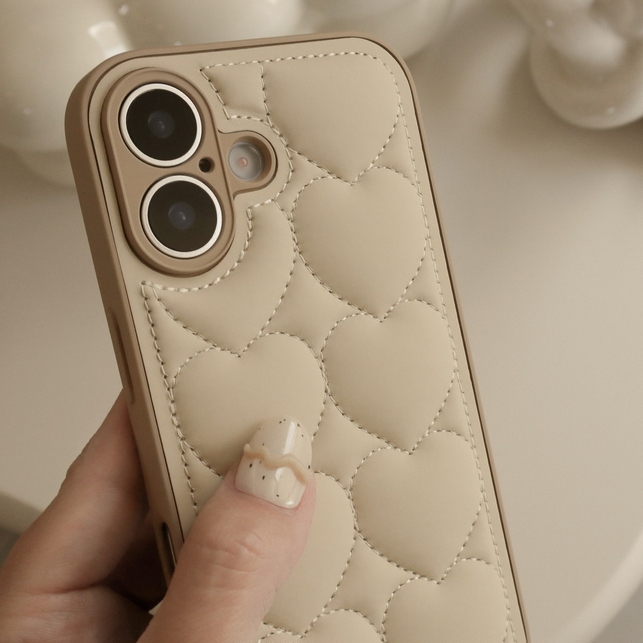 ［ phone case ］quilting heart