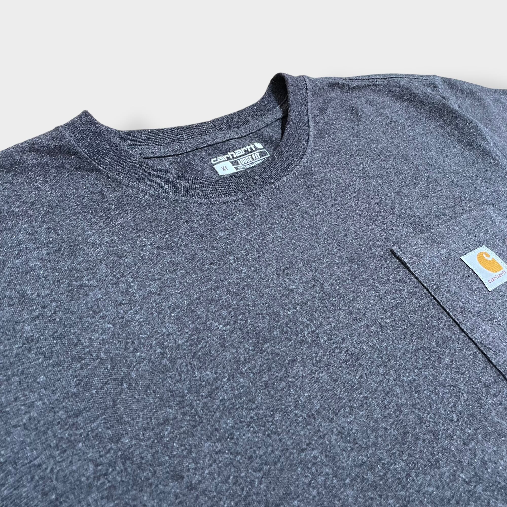 Carhartt】Cロゴ スクエアロゴ ラベル ポケット 半袖 Tシャツ